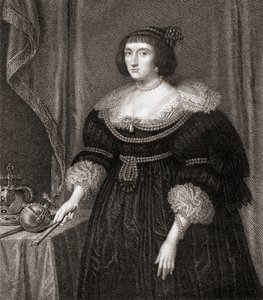 Elizabeth, Queen of Bohemia (1596-1662), from Lodges British Portraits, 1823 by English School