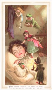 Elves Delivering Christmas Gifts by English School