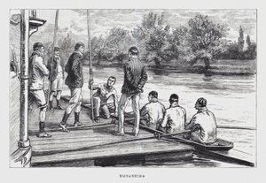 Embarking (engraving) by English School
