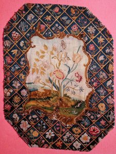 Embroidery from a Firescreen or Chair Back, Mid-18th Century