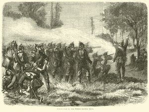 Encounter in the woods before Metz by English School