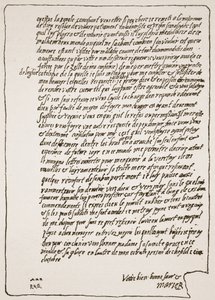 End of a letter to Queen Elizabeth, from Mary, Queen of Scots, when in Prison, asking to have a Catholic Chaplain, illustration from The Church of England: A History for the People by H.D.M. Spence-Jones by English School