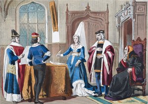 English costumes from the late 15th century, from 