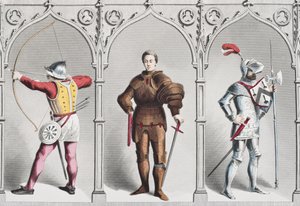 English military costume in the mid-15th century by English School