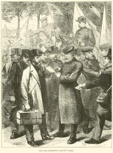 English Residents Leaving Paris, October 1870 by English School