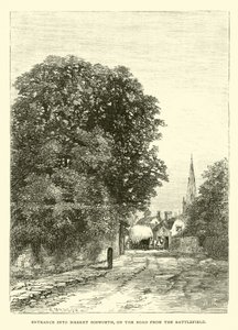 Entrance into Market Bosworth, on the road from the Battlefield by English School