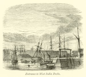 Entrance to West India Docks by English School