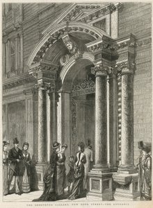 Entrance to the Grosvenor Gallery by English School