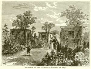 Entrance to the Zoological Gardens in 1840