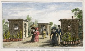 Entrance to the zoological gardens, Regents Park