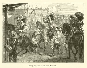Entry of Louis XIII into Rochelle by English School