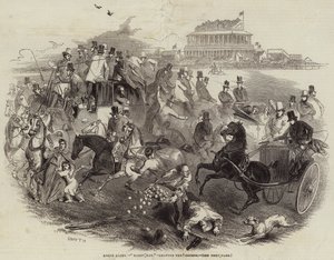Epsom Races, "Derby Day", leaving the Course by English School