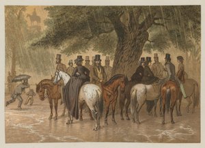 Escaping the Rain in Hyde Park, London by English School