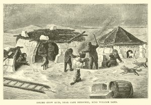 Eskimo snow huts, near Cape Herschel, King William Land by English School