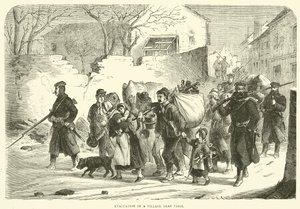 Evacuation of a Village Near Paris