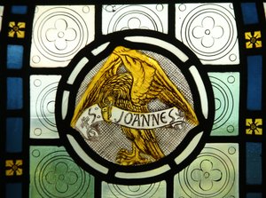 Evangelist Emblem: St John by English School