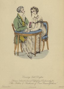 Evening Full Dress for Ladies and Gentlemen by English School