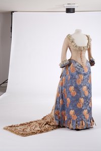 Evening dress, 1880s