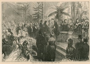 Evening fete at the Royal Botanic Societys Gardens, Regents Park, London by English School