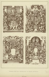 Examples from the "Architectvra" of Wendel Dietterlin by English School