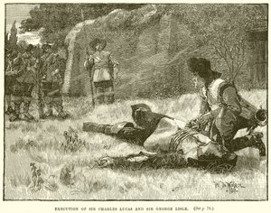 Execution of Sir Charles Lucas and Sir George Lisle by English School