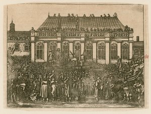 Execution of King Charles I at Whitehall by English School