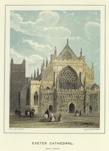 Exeter Cathedral, West Front by English School
