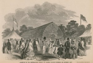 Exhibition of the Horticultural Society of London, Chiswick Gardens by English School