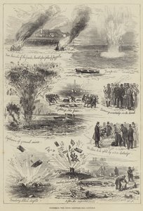 Experiments with Cotton Gunpowder near Faversham by English School