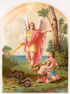 Expulsion from the Garden of Eden by English School