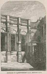Exterior of Clothworkers Hall, Mincing Lane, London by English School