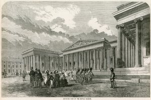 Exterior of the British Museum by English School