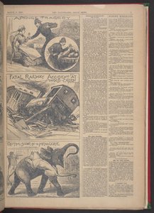 Fatal Railway Accident at Wood-Green, Illustrated Police News, 9 March 1895 by English School