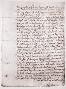Facsimile of Philip Sidney