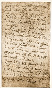 Facsimile of a page of Sir Ralph Verneys notes on the Long Parliament from Memoirs of the Verney Family