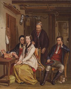 Family at home by English School