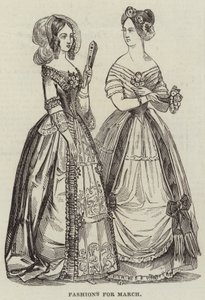 Fashions for March by English School