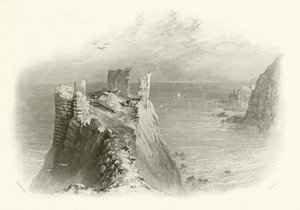 Fast Castle, Berwickshire by English School