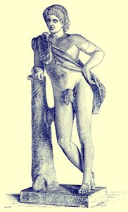 Faun of Praxiteles, Illustration from History of Rome by Victor Duruy, Published 1884 by English School