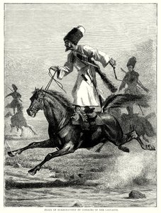 Feats of Horsemanship by Cossacks of the Caucasus by English School