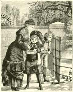 Feeding the Birds in the Park by English School