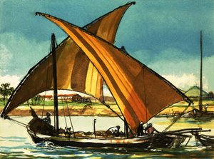 Felucca Boats on the River Nile