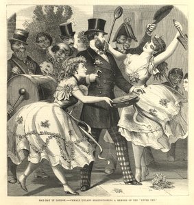 Female Uhlans Requisitioning a Member of the Upper Ten by English School