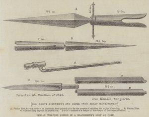 Fenian Weapons seized in a Blacksmith