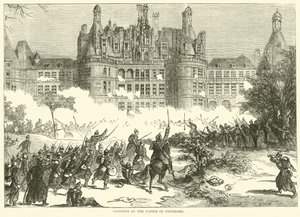 Fighting at the Castle of Chambord, December 1870 by English School
