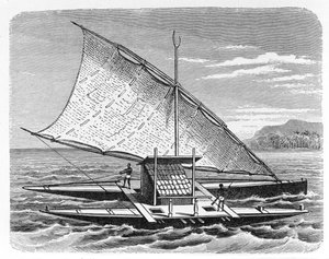 Fijian Double Canoe, from 