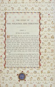 First page from The Story of The Volsungs and Niblungs, c.1870 by English School
