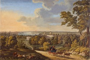 Flamstead Hill, Greenwich: The Stagecoach heading south by English School