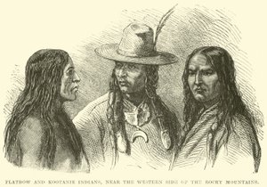 Flatbow and Kootanie Indians, near the Western side of the Rocky Mountains by English School