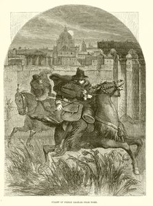 Flight of Prince Charles from Rome by English School
